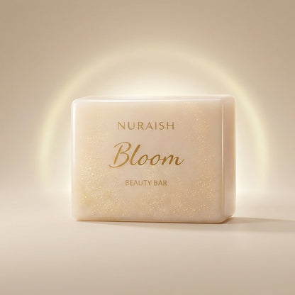 NURAISH Bloom Beauty Bar | Luxury Glow Cleansing Soap